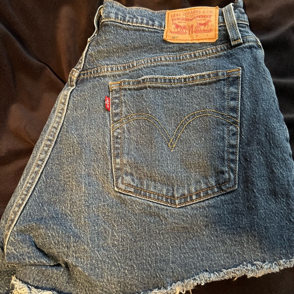 Levi's Women's Classic Blue Jean Shorts 501